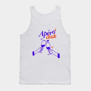 Apero' clock - it is wine'o Clock! Tank Top